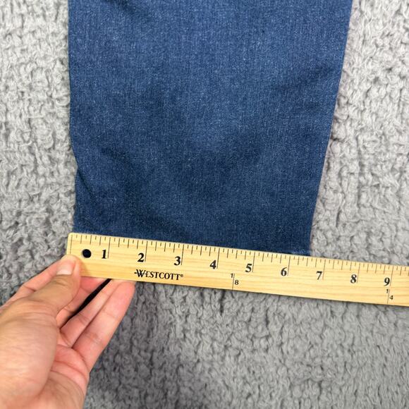 Mugsy Jeans Mens 35x30 Blue Fultons Straight Faded Dark Wash Stretch Denim - Picture 8 of 9